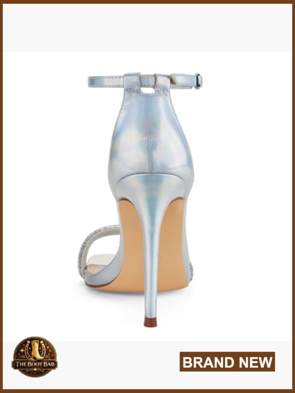 Stiletto Heels Square Open Toe Ankle Strap High Heeled Sandals 4 Inch - Picture 2 of 7
